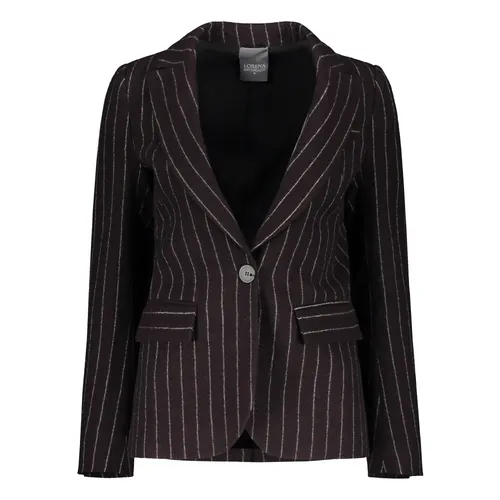 Silk Blend Lapel Collar Blazer - Lorena Antoniazzi - Modalova