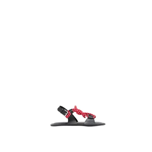 Knotted Cord Leather Sandals - Plan C - Modalova