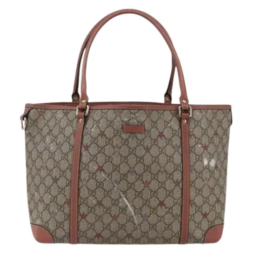 Pre-owned Vintage Canvas Tote Bag - Gucci Vintage - Modalova