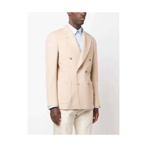 Double-Breasted Camel-Hair Blazer - Gabo Napoli - Modalova