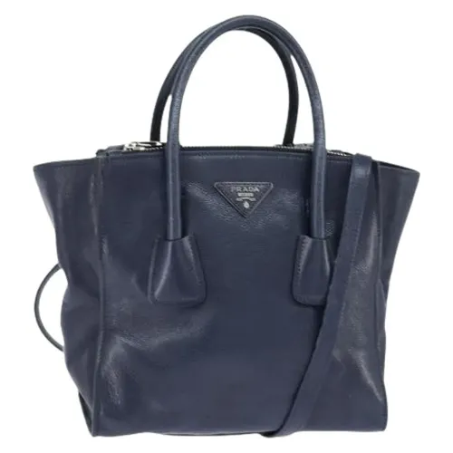 Pre-owned Vintage Leather Handbag - Prada Vintage - Modalova