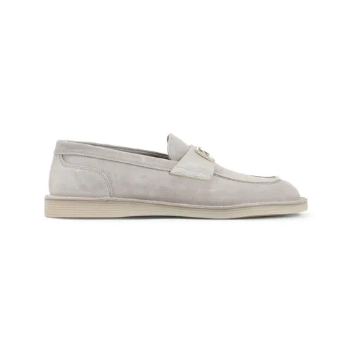 Logo-Plaque Loafers - Dolce & Gabbana - Modalova