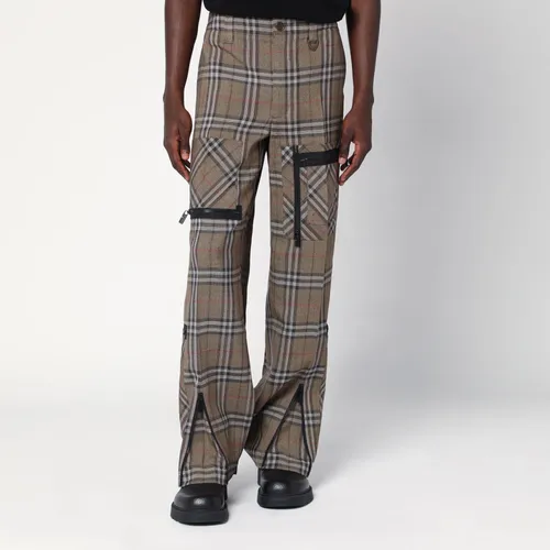 Silk Blend Trousers - Burberry - Modalova