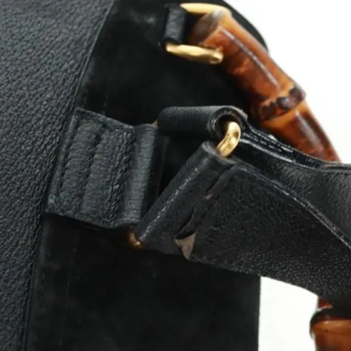 Pre-owned Suede Backpack - Gucci Vintage - Modalova