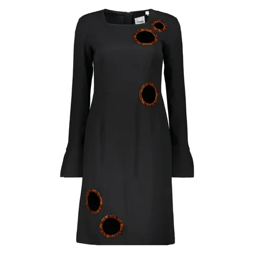 Vestido de seda con apliques - Burberry - Modalova