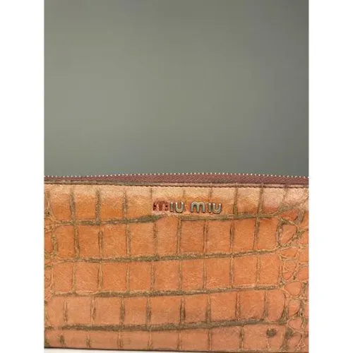 Pre-owned Leather Wallet - Miu Miu Pre-owned - Modalova