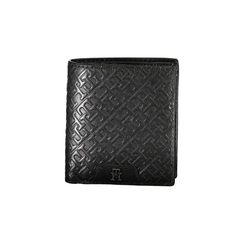 Elegant Black Leather Wallet - Tommy Hilfiger - Modalova
