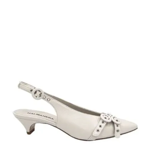 Pointed Toe Slingback in Tofu Leather - Halmanera - Modalova