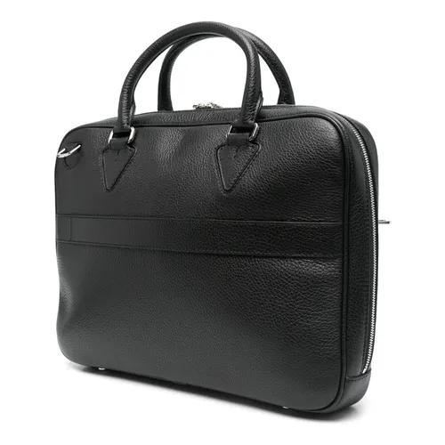 Leather Laptop Bag - Orciani - Modalova