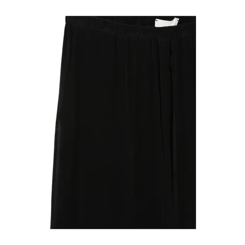 Silk Wide Trousers - Alysi - Modalova