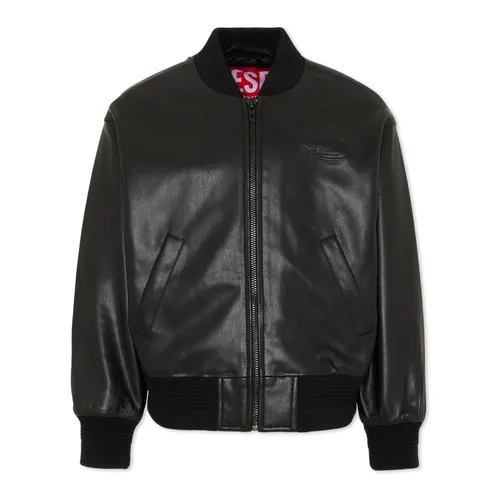 Faux Leather Jacket - Diesel - Modalova