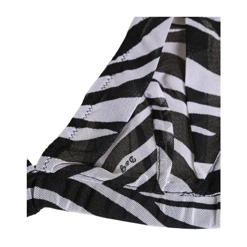 Zebra Print Sheer Mesh Bralette - Dolce & Gabbana - Modalova