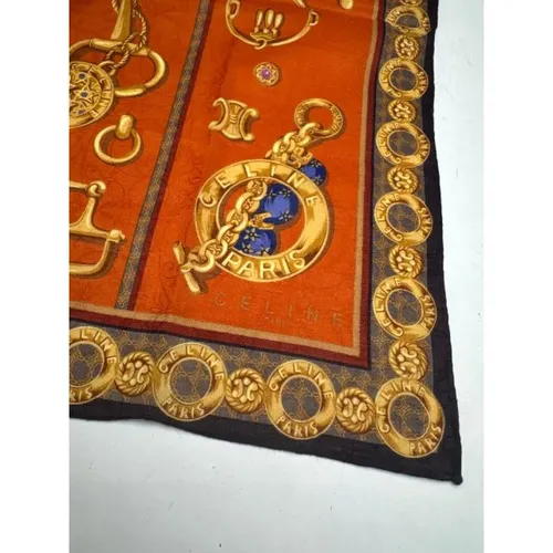 Pre-owned Silk Scarf - Celine Vintage - Modalova