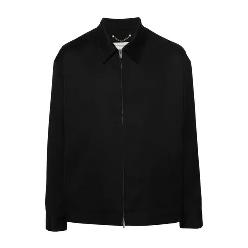 Wool Jacket with Zip Closure - Golden Goose - Modalova