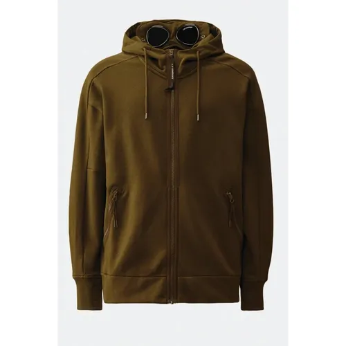 Diagonal Raised Fleece Goggle Sweatshirt - C.p. Company - Modalova