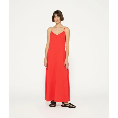 Cotton Straight-Cut Dress with Adjustable Straps - 10Days - Modalova
