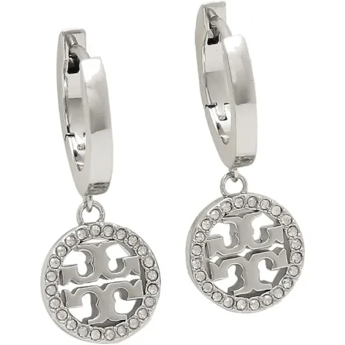 Miller Pave Huggie Hoop Earrings - Tory Burch - Modalova