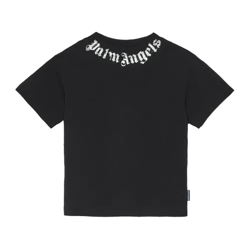 Neck Logo Brushed Tee - Palm Angels - Modalova
