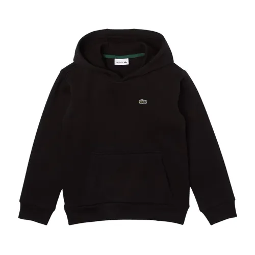 Black Hoodie Sweater Minimal Design - Lacoste - Modalova