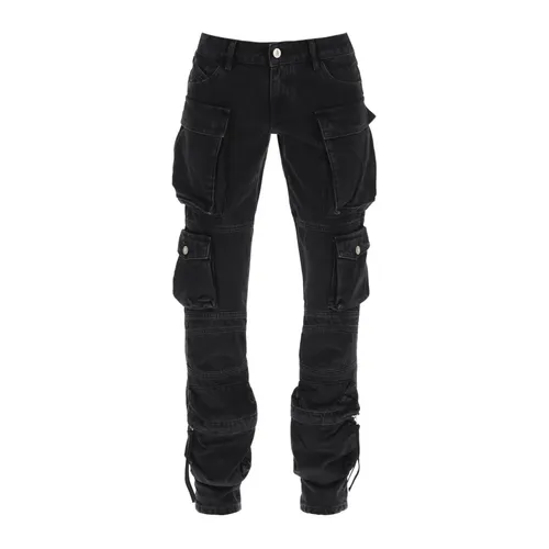 Denim Cargo Pants - The Attico - Modalova