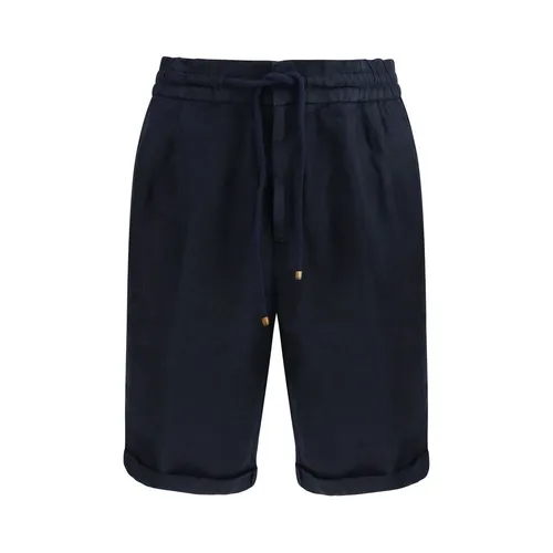 Linen Dyed Shorts - Brunello Cucinelli - Modalova