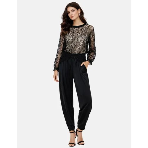 Floral & Geometric Macramé Lace Blouse - High - Modalova