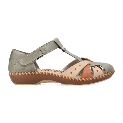 Green Casual Flat Sandals - Rieker - Modalova