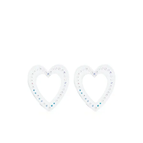 Crystal Heart Earrings - SafSafu - Modalova