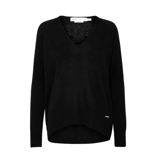 Black V-Neck Premium Pullover Sweater - InWear - Modalova
