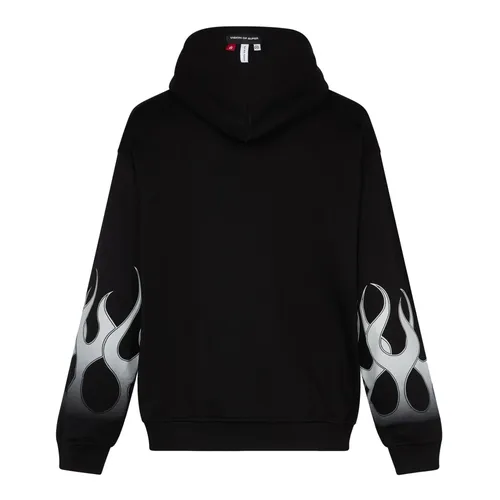 Flames Lightweight Hoodie Black/White - Vision OF Super - Modalova