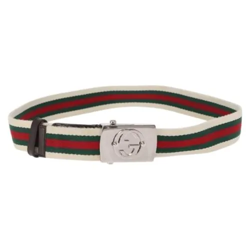 Pre-owned Canvas Belt - Gucci Vintage - Modalova