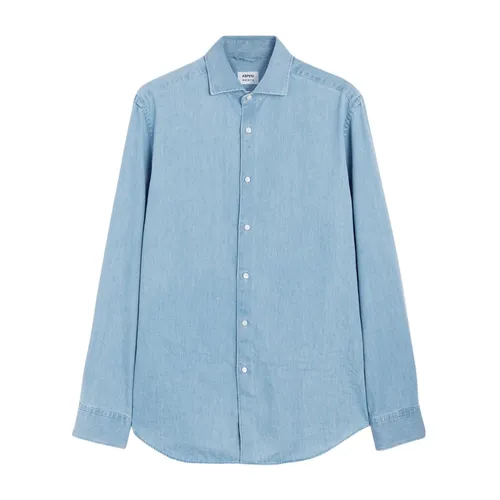 Chambray Micro Twill Shirt - Aspesi - Modalova