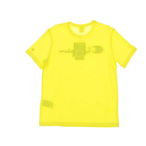 Yellow Crewneck Tee Shirt - Champion - Modalova
