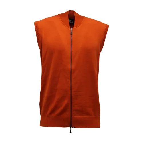 Wool Sleeveless Sweater Tamarindo Bomber - Alpha Studio - Modalova