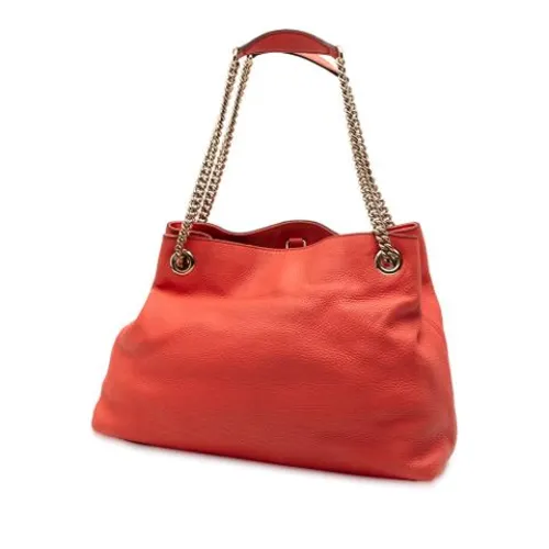 Pre-owned Leather Tote - Gucci Vintage - Modalova