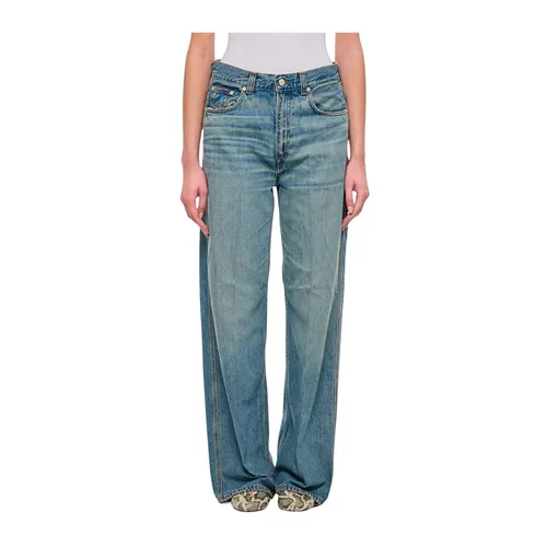 Gnawed Blue Skinny Jeans - Haikure - Modalova