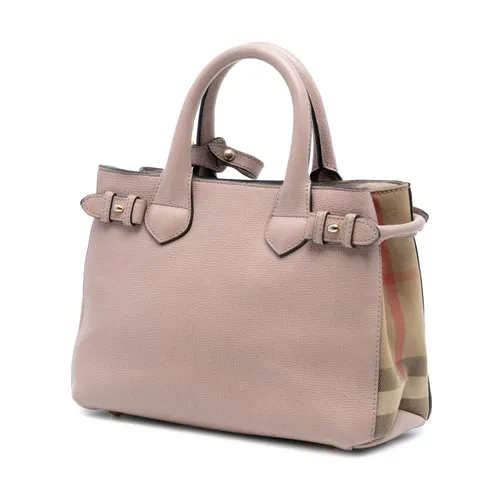 Pre-owned Leather Top Handle Bag - Burberry Vintage - Modalova