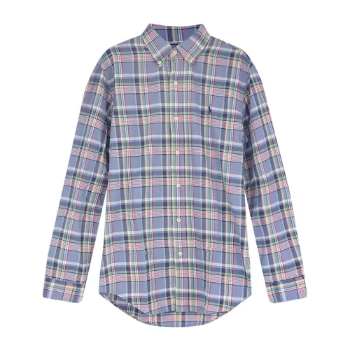 Madras Pattern Buttoned-Down Long Sleeve Shirt - Polo Ralph Lauren - Modalova