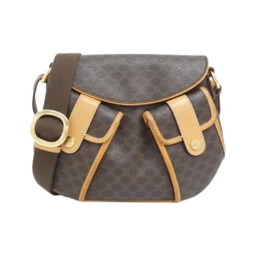 Pre-owned Coated Canvas Shoulder Bag - Celine Vintage - Modalova