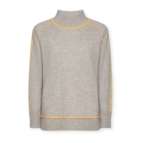 Wool jumper with contrasting edges - Elena Mirò - Modalova