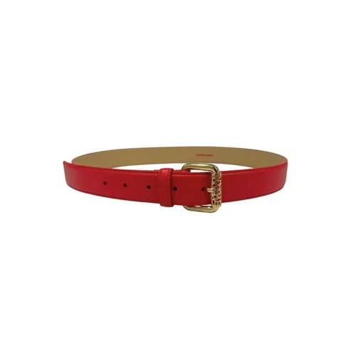 Red Leather Belt - Borbonese - Modalova