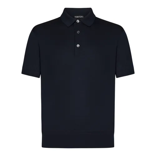 Blue Polo Shirt - Tom Ford - Modalova