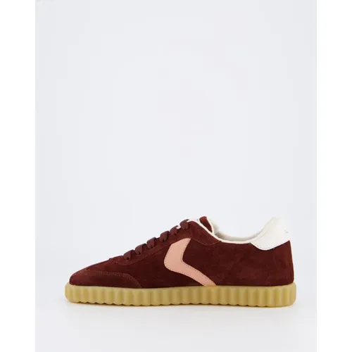 Red Suede Sneaker for Women - Voile Blanche - Modalova