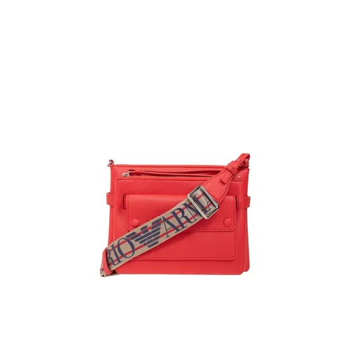 Crossbody Bag with External Pocket - Emporio Armani - Modalova