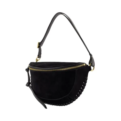 Black Leather Shoulder Bag - Noir - Isabel Marant - Modalova