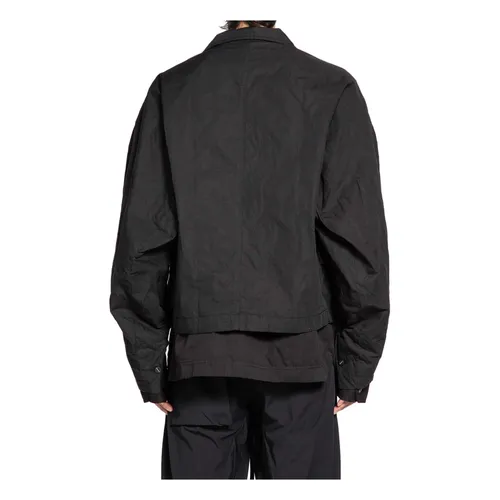 Black Lurex Cotton Canvas Jacket - Thom Krom - Modalova
