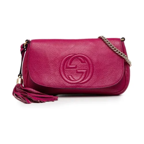 Pre-owned Leather Shoulder Bag - Gucci Vintage - Modalova