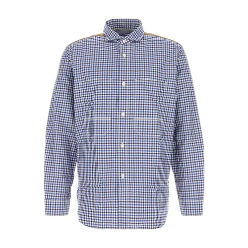 Camisa de Algodón con Diseño a Cuadros - Junya Watanabe - Modalova