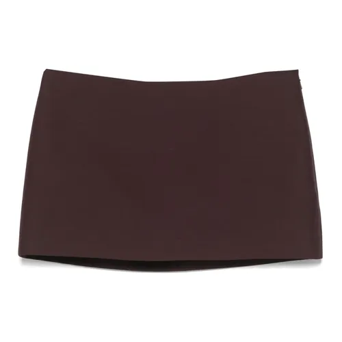 Side Zip Mini Skirt with Details - Khaite - Modalova