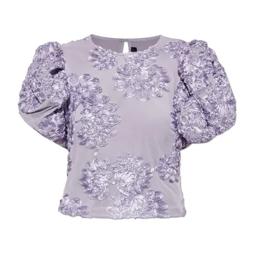 Top con motivo floral - Rotate Birger Christensen - Modalova